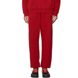 MARCELO BURLON Men's Fleece Cargo Pants Men RED